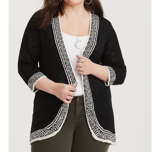 torrid black cardigan